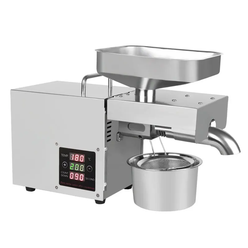 Automatic Coconut T6 Oil Press Machine 1500W(max)Household peanut FLaxseed Oil Extractor Peanut Cold Hot Oil Press
Automatic Coconut T6 Oil Press Machine 1500W(max)Household peanut FLaxseed Oil Extractor Peanut Cold Hot Oil Press