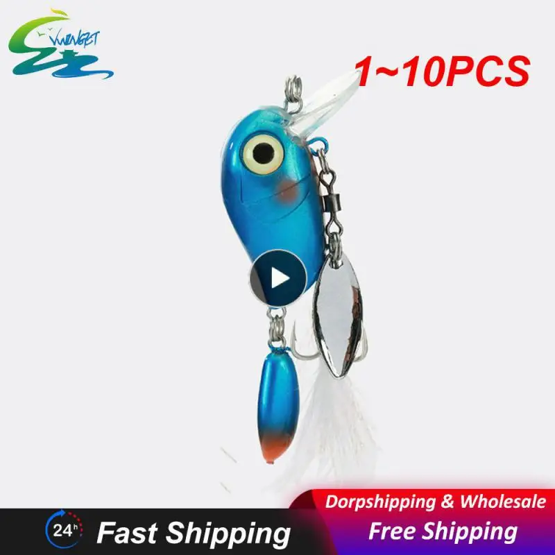 

1~10PCS New Mini Crankbait Fishing Lure Trout Minnow Jigging Crank Floating Artificial Hard Baits Freshwater Fishing Tackle