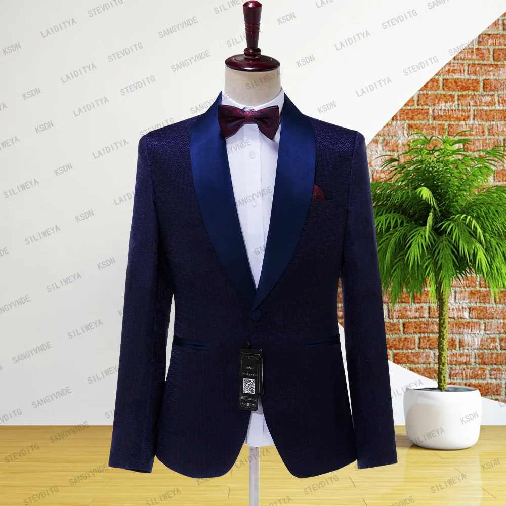 2023 New Arrival Men Suits Blue Shawl Lape Jacquard Floral Groom Satin Lapel Groomsmen Wedding Best Man ( Jacket+Pants+Vest )
2023 New Arrival Men Suits Blue Shawl Lape Jacquard Floral Groom Satin Lapel Groomsmen Wedding Best Man ( Jacket+Pants+Vest )