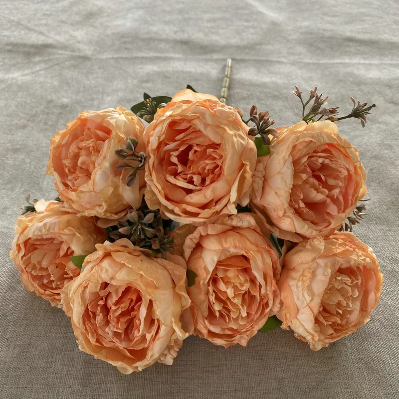 Simulation Peony Bouquet Fake Flowers Hotel Balcony Restaurant Decoration Red Flower Artificial Burnt Edge Peonies Wedding Decor
Simulation Peony Bouquet Fake Flowers Hotel Balcony Restaurant Decoration Red Flower Artificial Burnt Edge Peonies Wedding Decor