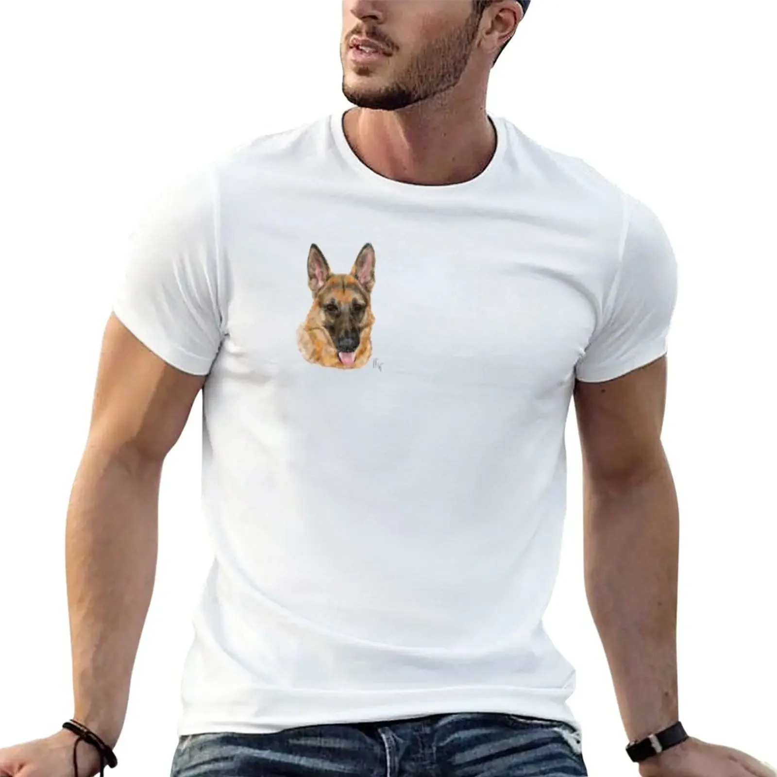 Sweet Smiling German Shepherd Dog T-Shirt quick drying customs design your own heavyweight t shirts for men
Sweet Smiling German Shepherd Dog T-Shirt quick drying customs design your own heavyweight t shirts for men