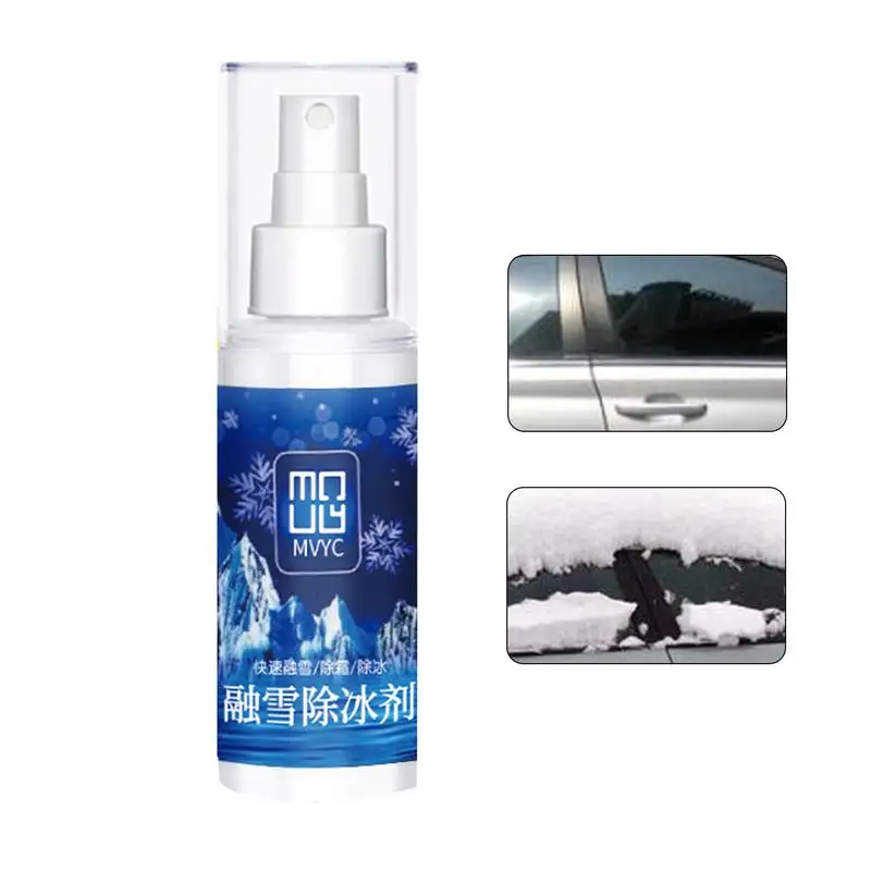 

100ml Snow Melting And Deicing Agent Thawing Ice Melt Spray Car Window Frost Melt Pro Car Frost Removal Windshield Deicer