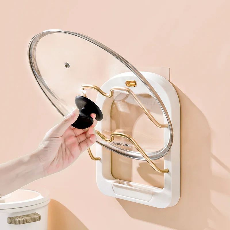 Home Multifunctional Wall Mounted Storage Rack Kitchen No-punch Wall-hanging Shelves Pot Lid Pot Cover Cutting Board Organizer
Home Multifunctional Wall Mounted Storage Rack Kitchen No-punch Wall-hanging Shelves Pot Lid Pot Cover Cutting Board Organizer