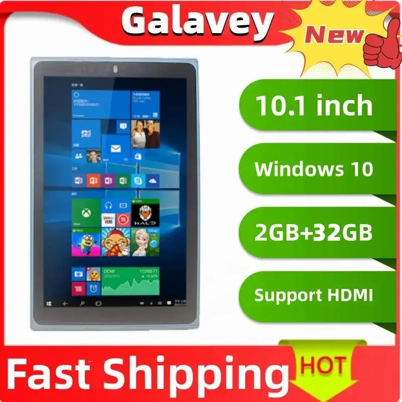 

New 32-bit OS 10.1" Windows 10 Home Tablets PC 10K Series Atom Quad Core Z3735F 2GB+32GB/64GB Quad Core HDMI-compatible Tablet