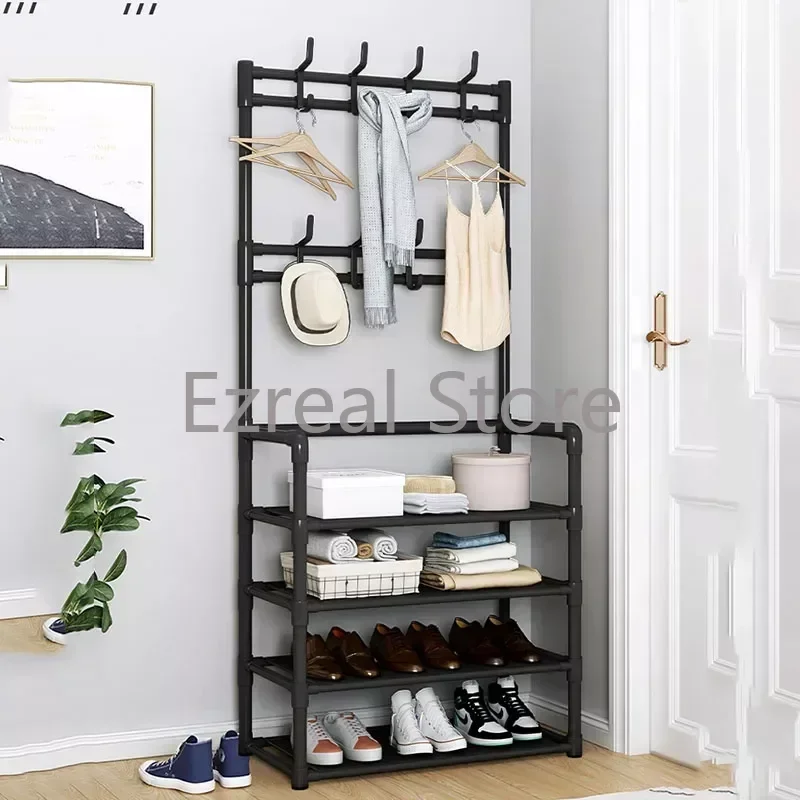 

Bedroom Coat Rack Shoe Rack Wall Clothes Floor Hanger Clothes Garment Save Space Storage Wardrobe Coat Shelf Hall Furniture HY