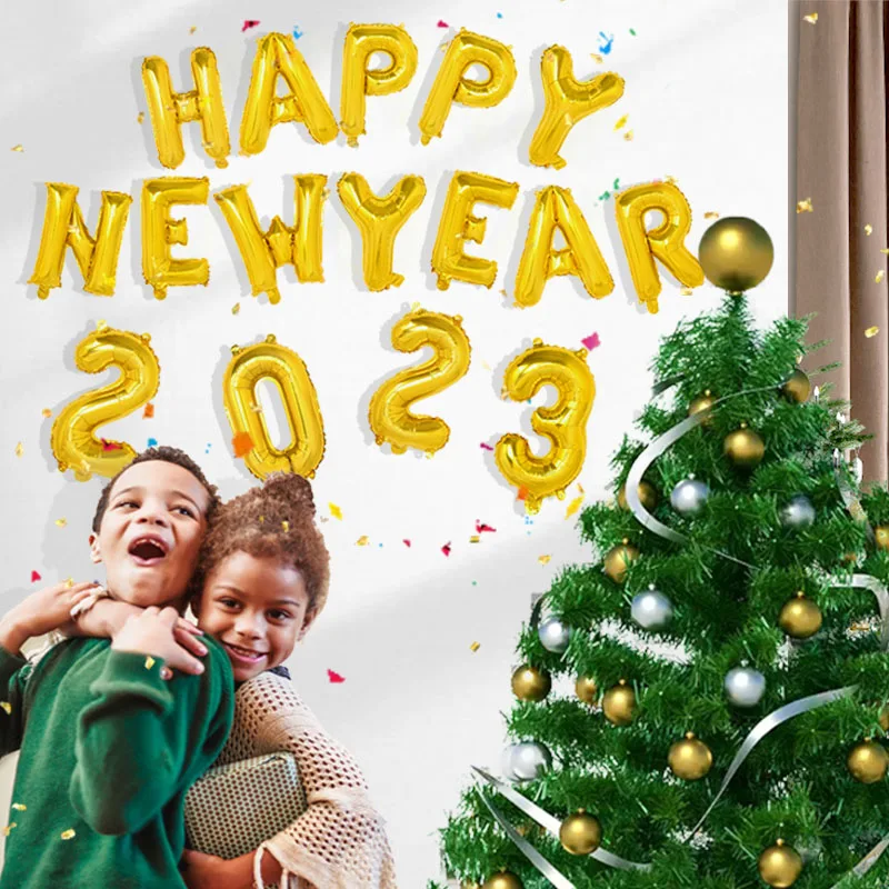 2023 Happy New Year Gold Silver Aluminum Foil Balloons Merry Christmas Decorations 2023 New Year Eve Party Supplies Navidad Noel
2023 Happy New Year Gold Silver Aluminum Foil Balloons Merry Christmas Decorations 2023 New Year Eve Party Supplies Navidad Noel