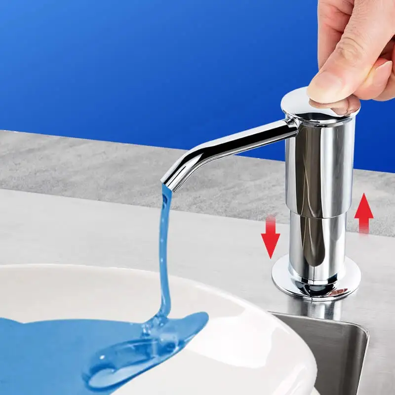 Kitchen Sink Soap Dispenser Liquid Soap Bottle Extension Tube with Stainless Steel Head Hand Press Dispenser Extension Tube
Kitchen Sink Soap Dispenser Liquid Soap Bottle Extension Tube with Stainless Steel Head Hand Press Dispenser Extension Tube