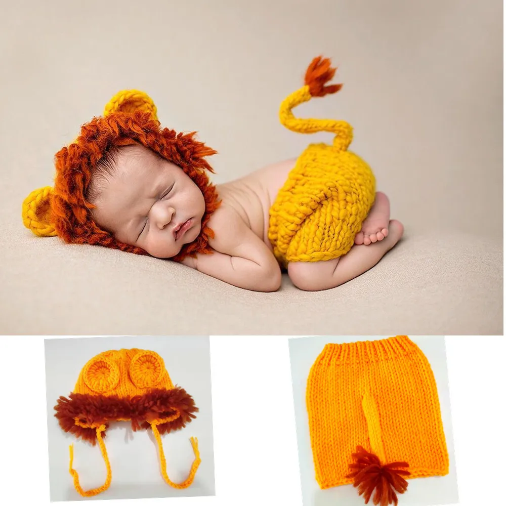 Newborn Baby Crochet Knit Costume Photo Photography Prop Girls Boys Outfits Fotografia Clothes and Accessories Lion Photo Shoot
Newborn Baby Crochet Knit Costume Photo Photography Prop Girls Boys Outfits Fotografia Clothes and Accessories Lion Photo Shoot