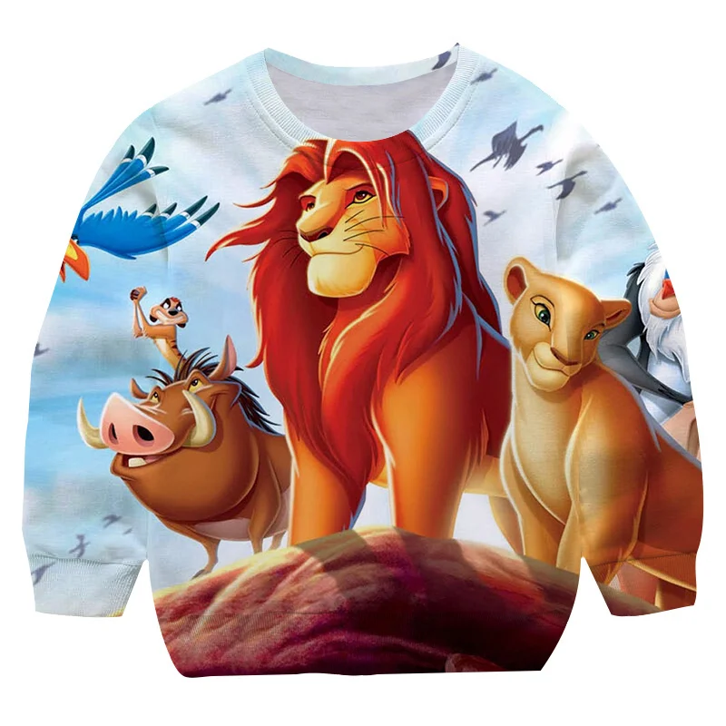 The Lion King New Sweatshirt Autumn Spring Boys Girls Sweatshirts Print Clothes Long Sleeves Simba O-Collar Tops 1-14 Years Old
The Lion King New Sweatshirt Autumn Spring Boys Girls Sweatshirts Print Clothes Long Sleeves Simba O-Collar Tops 1-14 Years Old