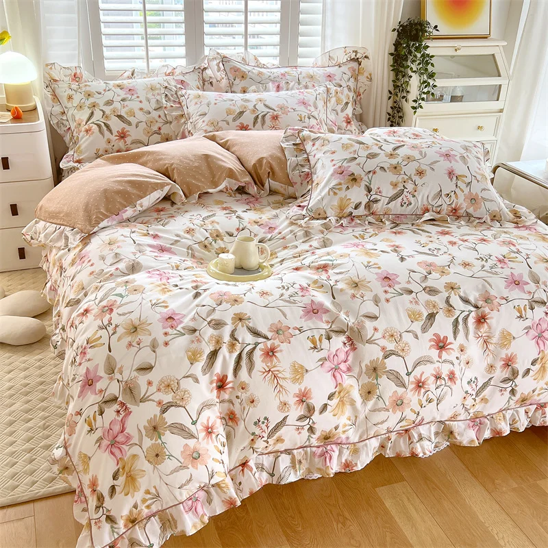 High Quality Cotton Duvet Cover 1pc Single Twin Queen Size 100% Cotton Floral Duvet Cover 220x240 Skin Friendly Breathable
High Quality Cotton Duvet Cover 1pc Single Twin Queen Size 100% Cotton Floral Duvet Cover 220x240 Skin Friendly Breathable