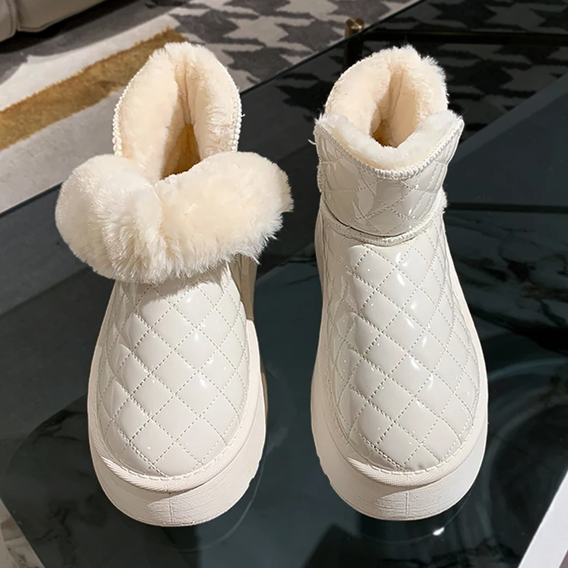 Женские кожаные ботинки-Женская австралийская зимняя обувь с круглым носком, обувь с плюшевой подкладкой на плоской подошве, 2023, на среднем каблуке, с резиновой подкладкой в стиле "Лолита" 
Женские кожаные ботинки-Женская австралийская зимняя обувь с круглым носком, обувь с плюшевой подкладкой на плоской подошве, 2023, на среднем каблуке, с резиновой подкладкой в стиле "Лолита"