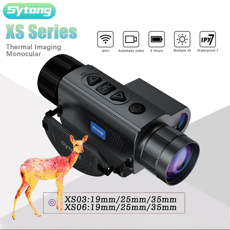 Sytong XS06LRF 640X480 Handheld Thermal Monocular Built-in Laser Rangefinder WIFI IR Infrared Thermal Imaging Scope for Hunting
Sytong XS06LRF 640X480 Handheld Thermal Monocular Built-in Laser Rangefinder WIFI IR Infrared Thermal Imaging Scope for Hunting