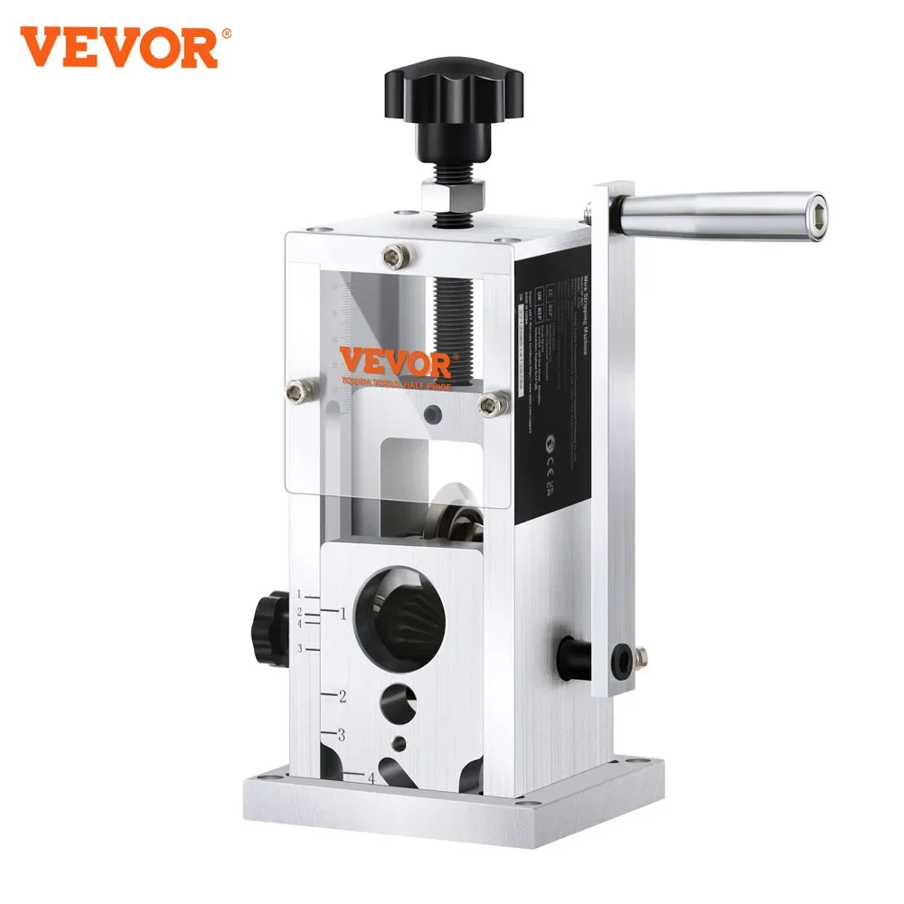 

VEVOR Manual Wire Stripping Machine with Hand Crank or Drill Powered Portable Wire Peeler for Cable Scrap Copper Recycling