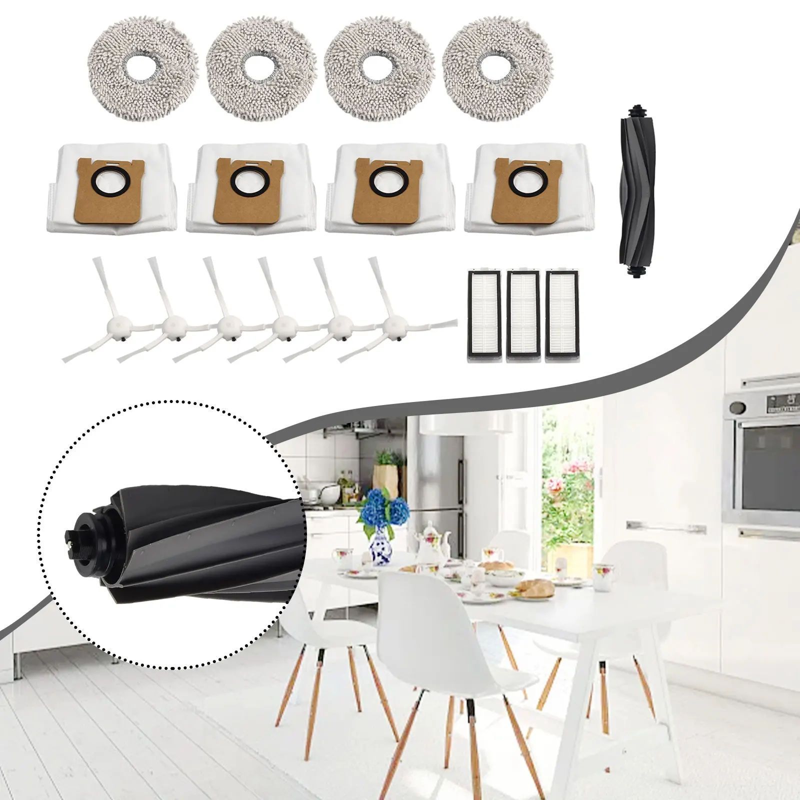 Maximum Cleaning Power Durable Filter Side Brushes Kit for Drea me L20 Ultra Robot Vacuum Cleaner Achieve a Sparkling Home
Maximum Cleaning Power Durable Filter Side Brushes Kit for Drea me L20 Ultra Robot Vacuum Cleaner Achieve a Sparkling Home
