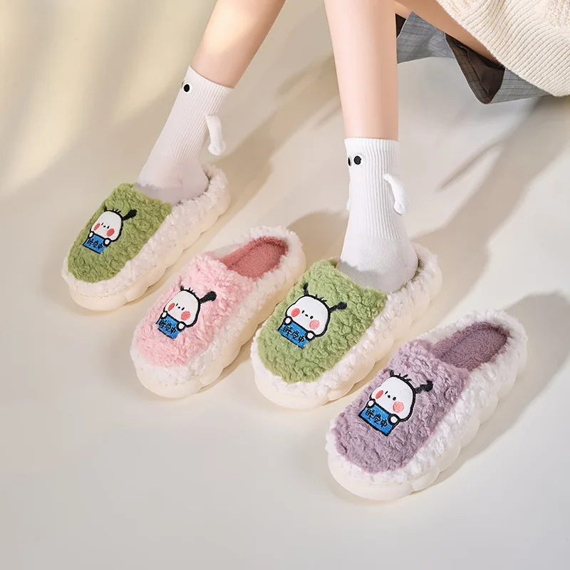 Sanrio Pochacco Anime Kawaii Cotton Slippers Female Cute Autumn Winter Warm Non-Slip Indoor Home Shoes Toys for Girls Boys
Sanrio Pochacco Anime Kawaii Cotton Slippers Female Cute Autumn Winter Warm Non-Slip Indoor Home Shoes Toys for Girls Boys