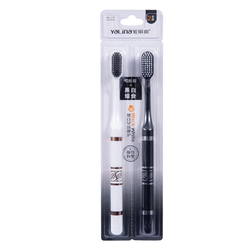 Matching Couple Brushes Fashionable Black and White Toothbrush Convenient Grip Great for Couples
Matching Couple Brushes Fashionable Black and White Toothbrush Convenient Grip Great for Couples