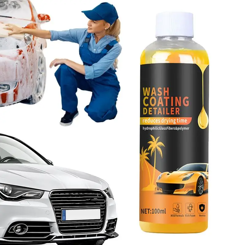 

Car Washing Shampoo 100ml High Concentration Foaming For Stubborn Stains car Detailing Multifunctional Car Maintenance accessory