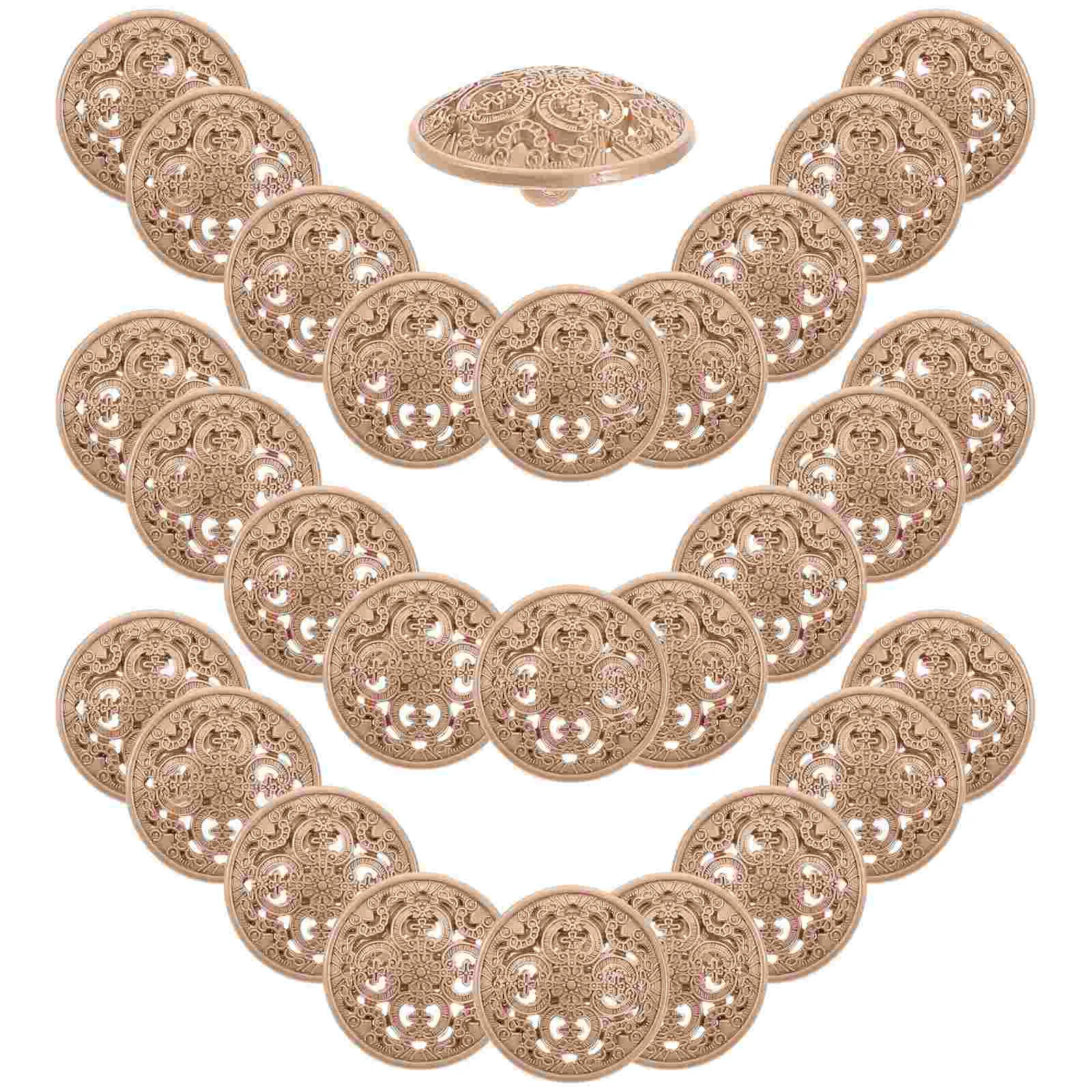 30 Pcs Gold Buttons Metal for Coat Hollow Jacket DIY Crafts Sewing Fastener Clothes Women's
30 Pcs Gold Buttons Metal for Coat Hollow Jacket DIY Crafts Sewing Fastener Clothes Women's