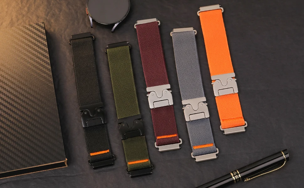 20mm 22mm watch Straps For Samsung Galaxy Watch 7/FE/5/pro/6/4/Classic/3 Parachute Bracelet correa Huawei watch GT 2 3 4 5 Band 20mm 22mm watch Straps For Samsung Galaxy Watch 7/FE/5/pro/6/4/Classic/3 Parachute Bracelet correa Huawei watch GT 2 3 4 5 Band