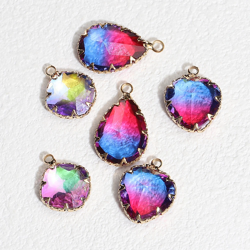 2Pcs/Lot Glass Waterdrop Flare Color Crystal Charm Resin Heart Shape Pendant For DIY Necklace Earring Jewelry Making Supplies
2Pcs/Lot Glass Waterdrop Flare Color Crystal Charm Resin Heart Shape Pendant For DIY Necklace Earring Jewelry Making Supplies