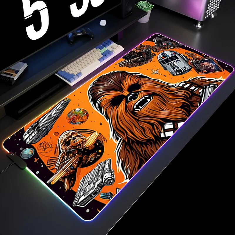 Star Wars Chewbacca Anime Mouse Pad Large RGB Fashion Mousepad Laptop Game Table Mat xxl Keyboard Accessories Office Mouse Mats
Star Wars Chewbacca Anime Mouse Pad Large RGB Fashion Mousepad Laptop Game Table Mat xxl Keyboard Accessories Office Mouse Mats