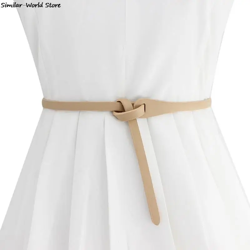 

Fashion Knot Belts Soft Knotted Strap Belt Long Dress Accessories Lady Waistband