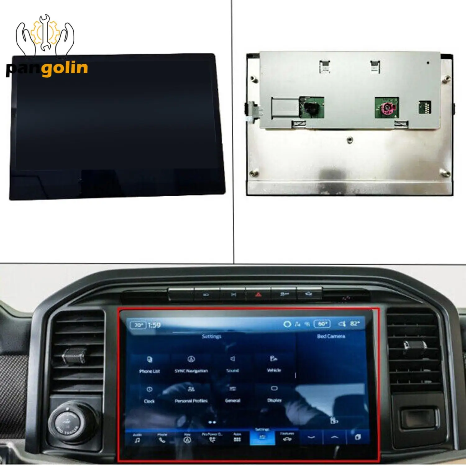 1pc 12" Original Information Display Screen SYNC4 For 2020-2024 Ford F-150 ML3T-18B955-AF ML3T-18B955-AE NL1T-14F180-FB Car Part
1pc 12" Original Information Display Screen SYNC4 For 2020-2024 Ford F-150 ML3T-18B955-AF ML3T-18B955-AE NL1T-14F180-FB Car Part