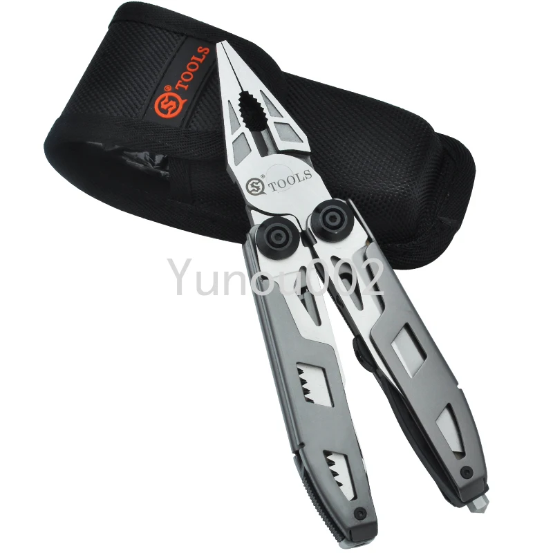 

combination screwdriver tool pliers folding EDC multi-purpose survival hammer