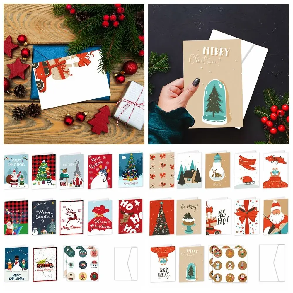 1Set Xmas Patterns Merry Christmas Greeting Cards Party Supplies Multicolor Postcard with Envelopes Decoration New Year
1Set Xmas Patterns Merry Christmas Greeting Cards Party Supplies Multicolor Postcard with Envelopes Decoration New Year
