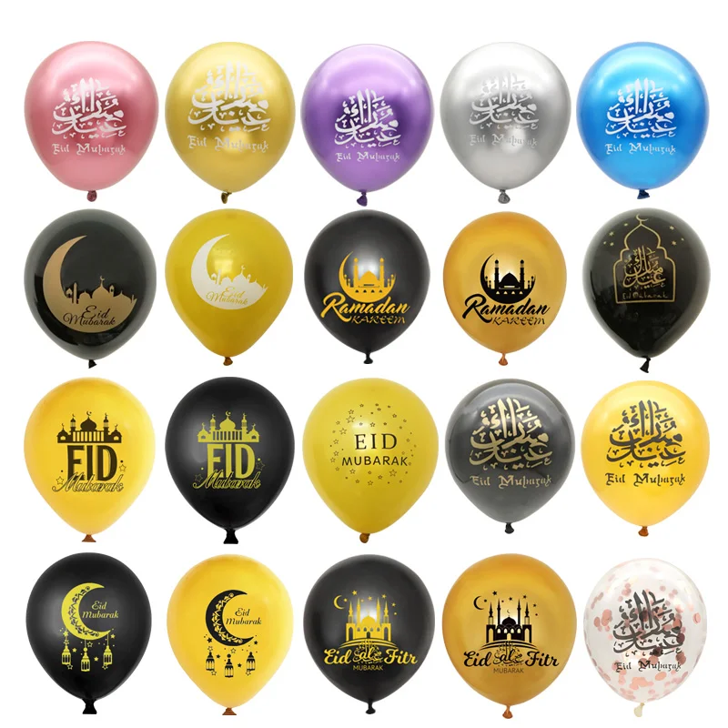 10Pcs Eid Mubarak Latex Balloon Muslim Islamic Ramadan Festival Party Decor Ramadan Kareem Air Balloon Eid Al-Firt Home Supplies
10Pcs Eid Mubarak Latex Balloon Muslim Islamic Ramadan Festival Party Decor Ramadan Kareem Air Balloon Eid Al-Firt Home Supplies