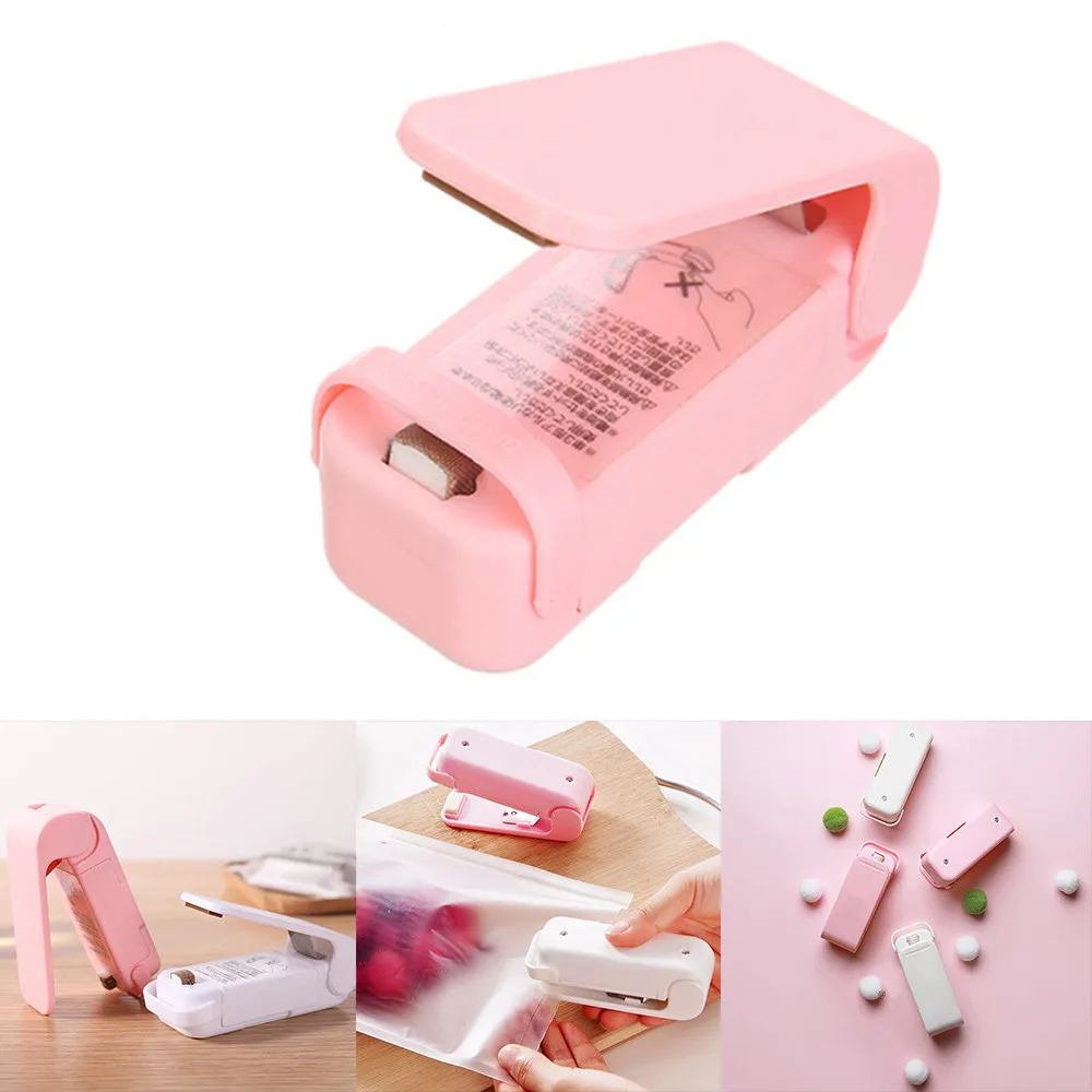 Mini Snack Bag Sealing Machine Thermal Plastic Package Sealer Kitchen Accessories Portable Food Bag Closure White Pink
Mini Snack Bag Sealing Machine Thermal Plastic Package Sealer Kitchen Accessories Portable Food Bag Closure White Pink