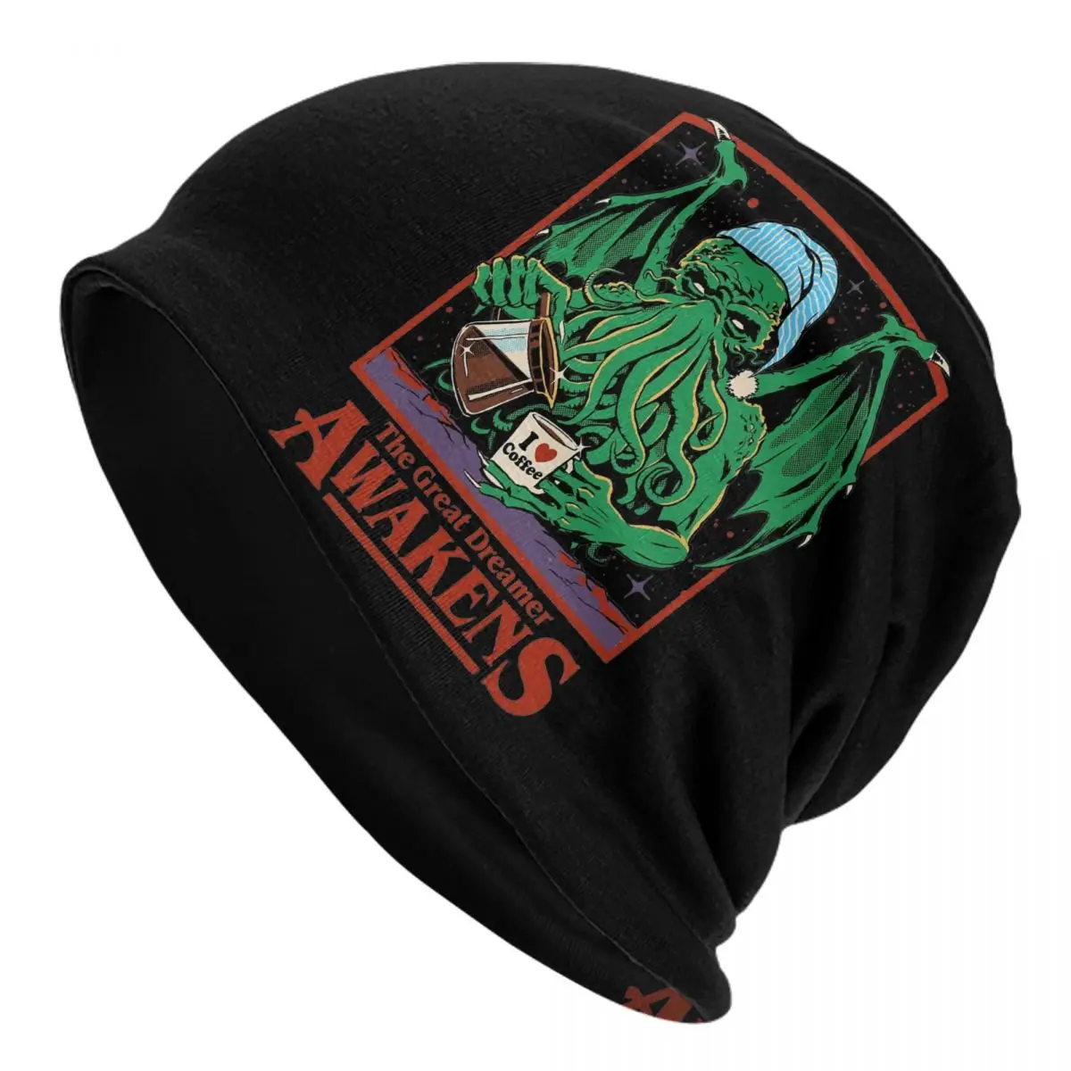 

The Great Dreamer Horror Great Old Ones Bonnet Hat Fashion Street Cthulhu Skullies Beanies Hats Unisex Spring Head Wrap Caps