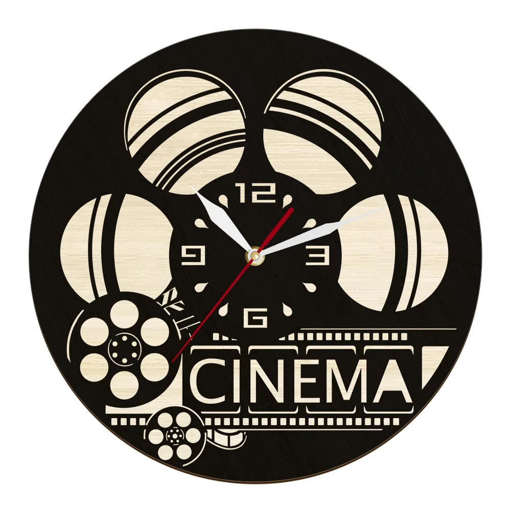 Cinema Roll Film Nature Wood Clock Movie Decor For Home Theater Filmstrip Eco Friendly Natural Art Quiet Sweep Quartz Wall Clock
Cinema Roll Film Nature Wood Clock Movie Decor For Home Theater Filmstrip Eco Friendly Natural Art Quiet Sweep Quartz Wall Clock