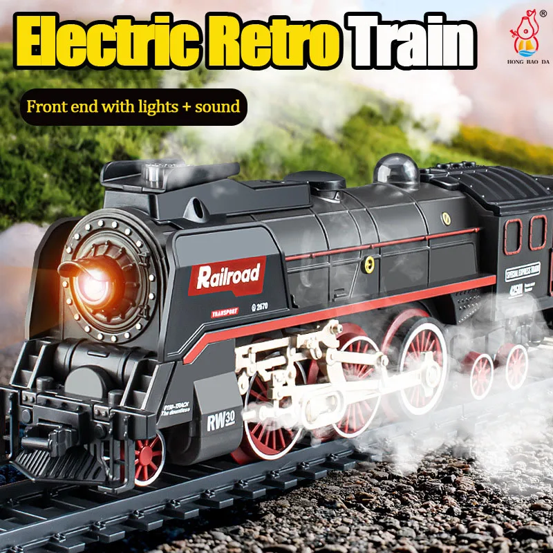 Electric Toy Train Electric Variety Railcar Retro Steam Train Model Puzzle Assembly Toys Railway Track Set Kid Toys Xmas Gift
Electric Toy Train Electric Variety Railcar Retro Steam Train Model Puzzle Assembly Toys Railway Track Set Kid Toys Xmas Gift