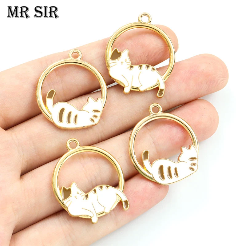 10Pcs Enamel Kawaii Cat Charm Lovely Kitten Cartoon Oil Drip Pendant Making DIY Cute Earrings Necklace Jewelry Handmade Findings
10Pcs Enamel Kawaii Cat Charm Lovely Kitten Cartoon Oil Drip Pendant Making DIY Cute Earrings Necklace Jewelry Handmade Findings