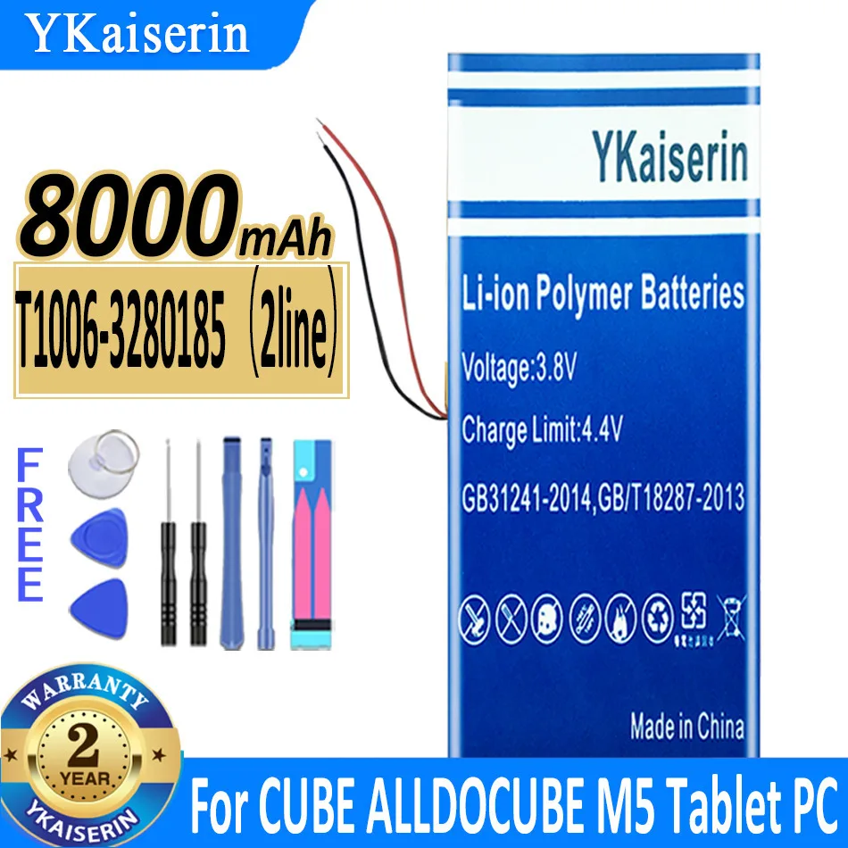 Аккумулятор ykaisсеребрин, 8000 мАч, для CUBE ALLDOCUBE M5 Tablet PC с 2 линиями, аккумулятор + Бесплатные инструменты
Аккумулятор ykaisсеребрин, 8000 мАч, для CUBE ALLDOCUBE M5 Tablet PC с 2 линиями, аккумулятор + Бесплатные инструменты