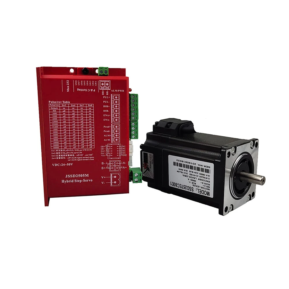 Red NEMA23 Closed-Loop Driver Set JSSD2505M + SSD257EC80E1 2.2NM New Upgrade Listed Woodworking Laser Engraving Machine
Red NEMA23 Closed-Loop Driver Set JSSD2505M + SSD257EC80E1 2.2NM New Upgrade Listed Woodworking Laser Engraving Machine