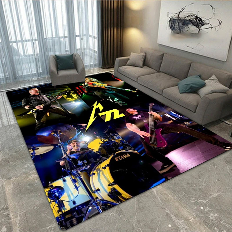 

M-Metallica printed carpet,living room,bedroom decoration,carpet,kitchen,bathroom,non slip floor mat ,door mat,birthday gift
