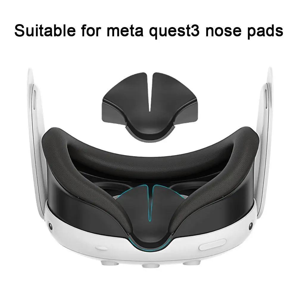 

Suitable For Meta Quest3 VR Silicone Nose Pads Eye Mask Protective Cover, Sweat-proof And Dust-proof Replaceable Silicone Cover