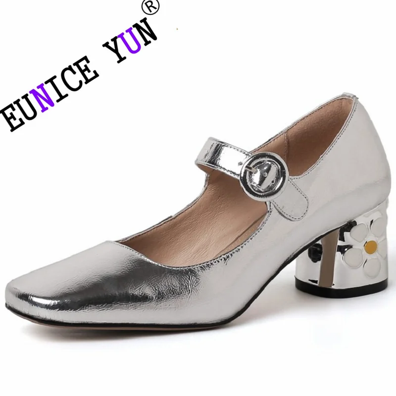 【EUNICE YUN】Brand Crystal Genuine Leather Heels Mary Jane Shoes Women's Pearls Nude High-heeled Pumps Ladies Party Wedding 34-40
【EUNICE YUN】Brand Crystal Genuine Leather Heels Mary Jane Shoes Women's Pearls Nude High-heeled Pumps Ladies Party Wedding 34-40