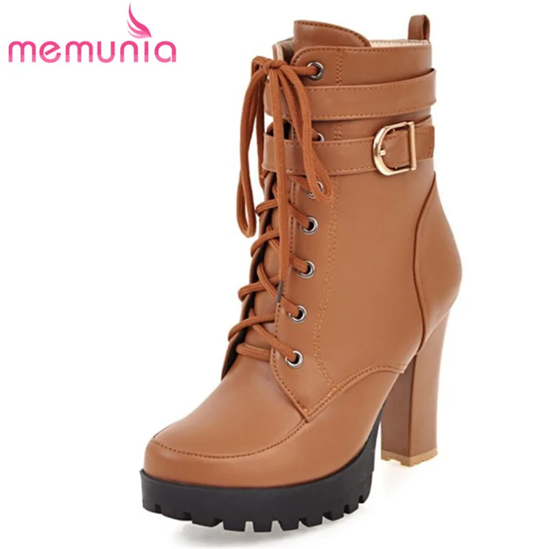 MEMUNIA 2023 Size 34-43 New Pu Narrow Band Winter Boots Women Ladies Zipper Platform Ankle Boots Thick High Heels Shoes
MEMUNIA 2023 Size 34-43 New Pu Narrow Band Winter Boots Women Ladies Zipper Platform Ankle Boots Thick High Heels Shoes
