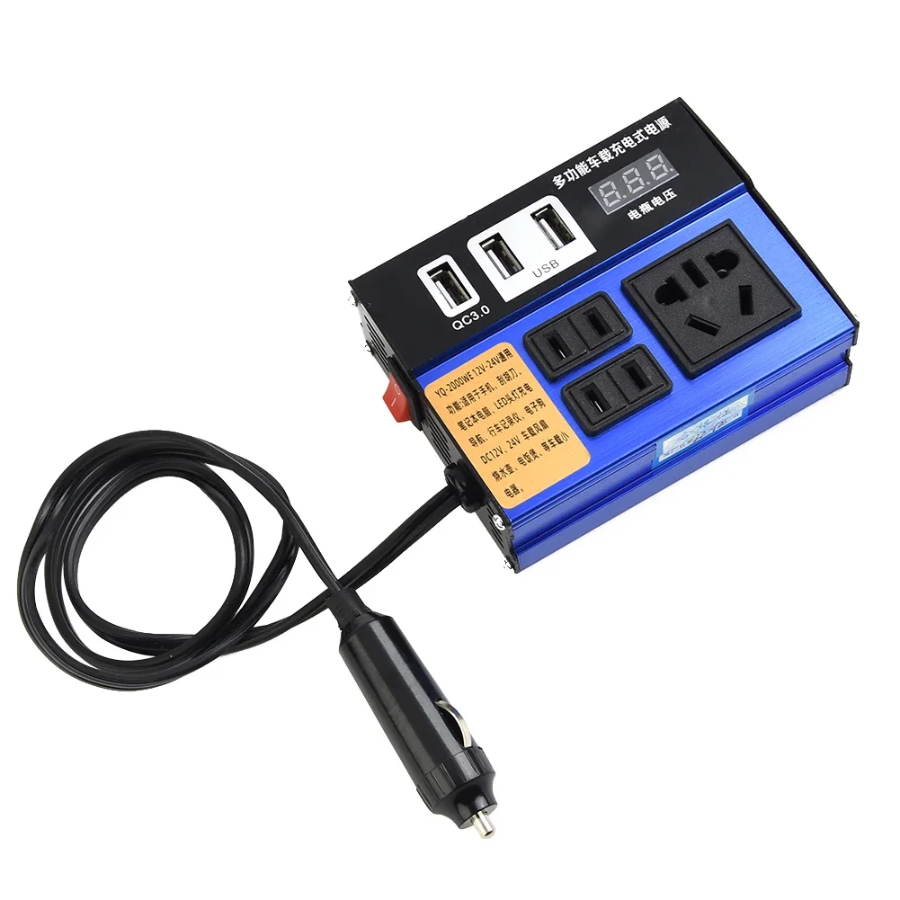 ABS Car Power Inverter Car Inverter 4 Ports 4-USB Black Car Universal Car Vehicle Power Inverter Converter Trip
ABS Car Power Inverter Car Inverter 4 Ports 4-USB Black Car Universal Car Vehicle Power Inverter Converter Trip