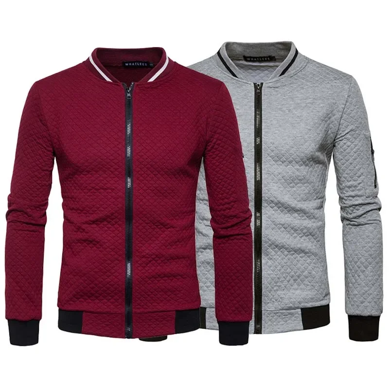 Spring and Autumn Men's Leisure Fashion Sports Outdoor Camping Solid Color Zipper Leisure Long Sleeve Slim Fit Baseball Coat jac
Spring and Autumn Men's Leisure Fashion Sports Outdoor Camping Solid Color Zipper Leisure Long Sleeve Slim Fit Baseball Coat jac