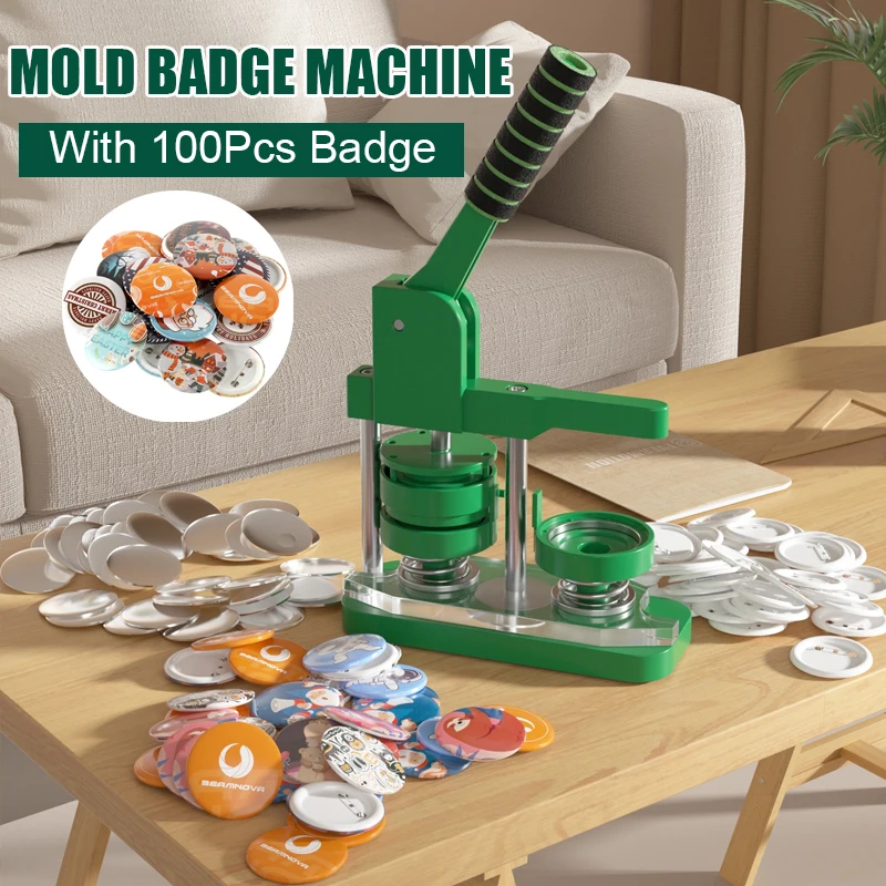 25MM 44MM 58MM Green New Badge Button Maker Machine With 100Pcs Badge Parts and Circular Cutter Badge Machine Kit
25MM 44MM 58MM Green New Badge Button Maker Machine With 100Pcs Badge Parts and Circular Cutter Badge Machine Kit
