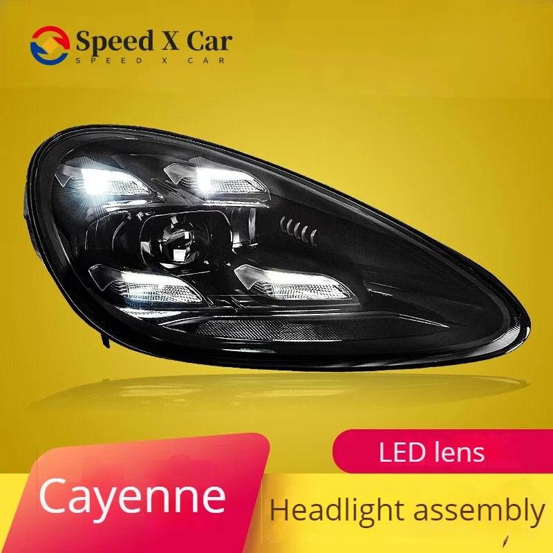 Speed-x подходит для Porsche Cayenne передняя фара в сборе 11-14 Cayenne Модифицированная новая светодиодная фара дневные ходовые огни
Speed-x подходит для Porsche Cayenne передняя фара в сборе 11-14 Cayenne Модифицированная новая светодиодная фара дневные ходовые огни