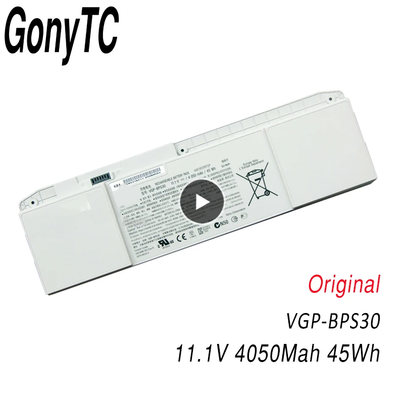 New 11.1V 4050MAH 45WH VGP-BPS30 BPS30 Original Laptop Battery For SONY VAIO T11 T13 SVT-11 SVT-13
New 11.1V 4050MAH 45WH VGP-BPS30 BPS30 Original Laptop Battery For SONY VAIO T11 T13 SVT-11 SVT-13