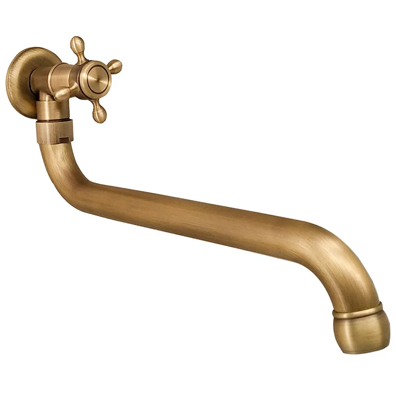 European Style Lengthened Antique Brass Bibcock Single Cold Water Mop Pool Outdoor In-Wall Faucet 360° Rotatable Thread G1/2'
European Style Lengthened Antique Brass Bibcock Single Cold Water Mop Pool Outdoor In-Wall Faucet 360° Rotatable Thread G1/2'