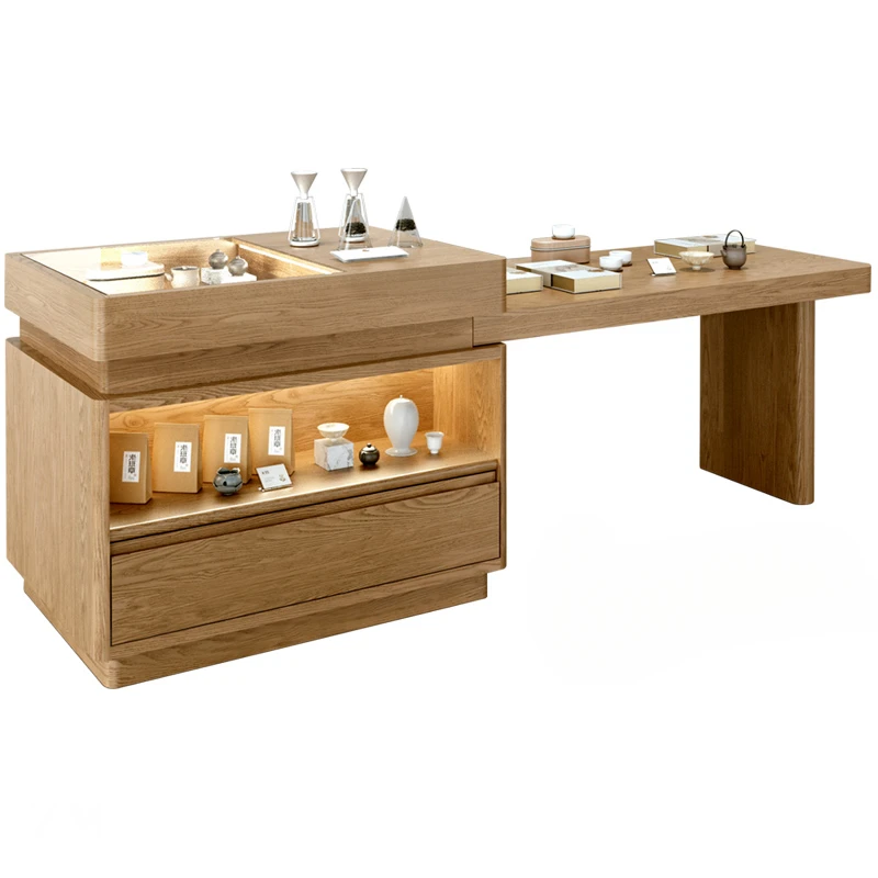 Zhongdao Taiwan Display Cabinet Made of Glass Tea Room B & B Display Counter Gift Long Table
Zhongdao Taiwan Display Cabinet Made of Glass Tea Room B & B Display Counter Gift Long Table