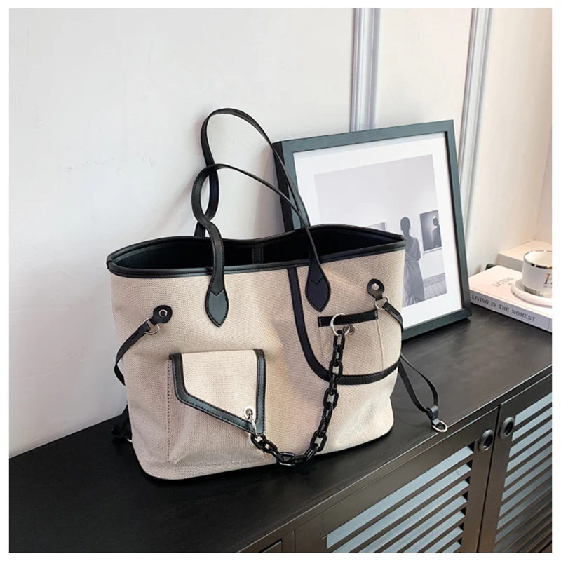 Вместительная сумка-тоут, новый комплект, женская сумка, сумка на плечо с толстой цепочкой, сумка через плечо с несколькими карманами, Женская практичная сумка
Вместительная сумка-тоут, новый комплект, женская сумка, сумка на плечо с толстой цепочкой, сумка через плечо с несколькими карманами, Женская практичная сумка