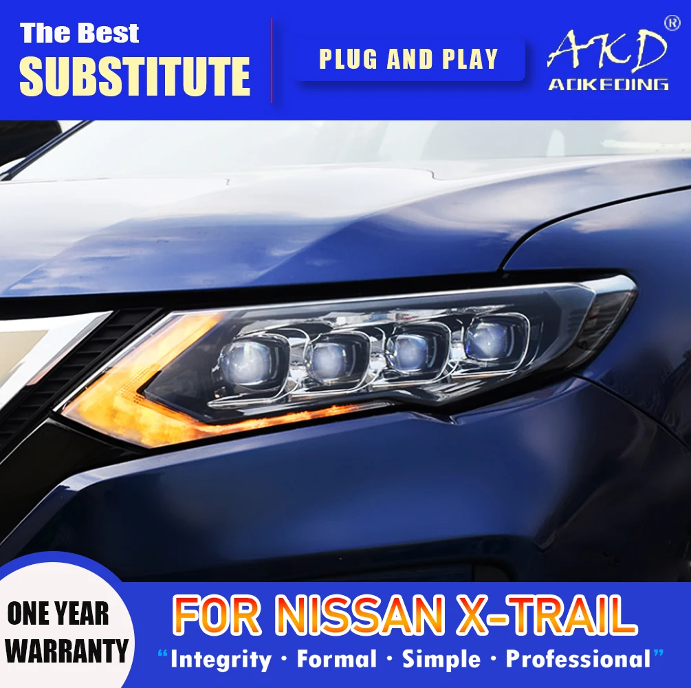 AKD Head Lamp for Nissan X-Trail LED Headlight 2017-2020 Headlights X-Trail DRL Turn Signal High Beam Angel Eye Projector Lens
AKD Head Lamp for Nissan X-Trail LED Headlight 2017-2020 Headlights X-Trail DRL Turn Signal High Beam Angel Eye Projector Lens